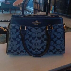 Coach Black and Gray Satchel